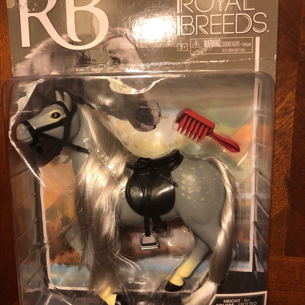 Lanard Royal Breeds Dapple Grey Mare Andalusian 7” Horse Figure Horse Toy New